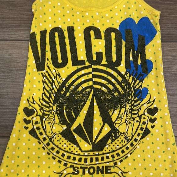 Volcom Stone Chick-N-StrappyTank Yellow Tank top - Picture 3 of 8